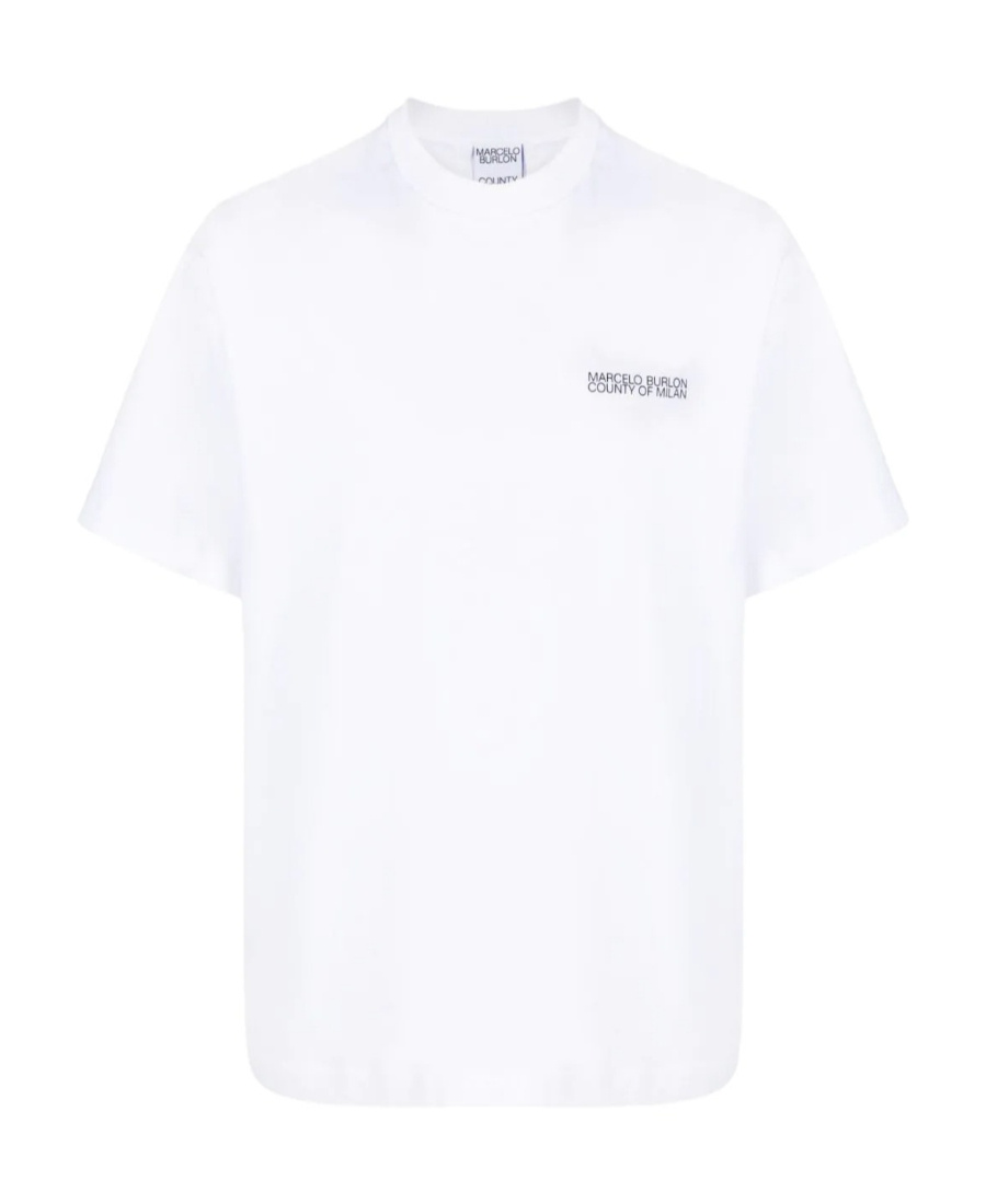 Marcelo Burlon County Of Milan Cross Over Cotton T-shirt In White