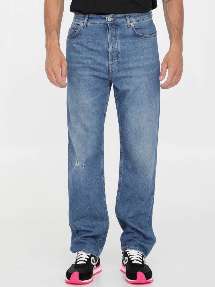 LOEWE JEANS IN WASHED DENIM