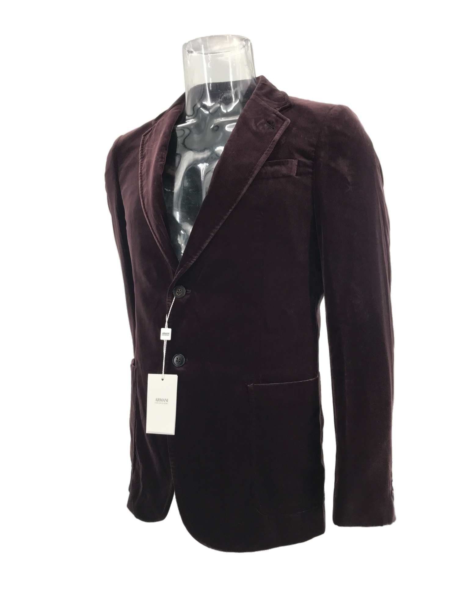 Armani Collezioni Long-sleeved Casual Jacket In Black