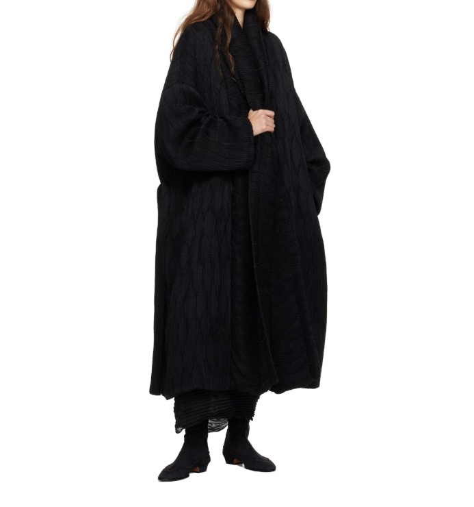 The Row Black Moorea Coat In Black