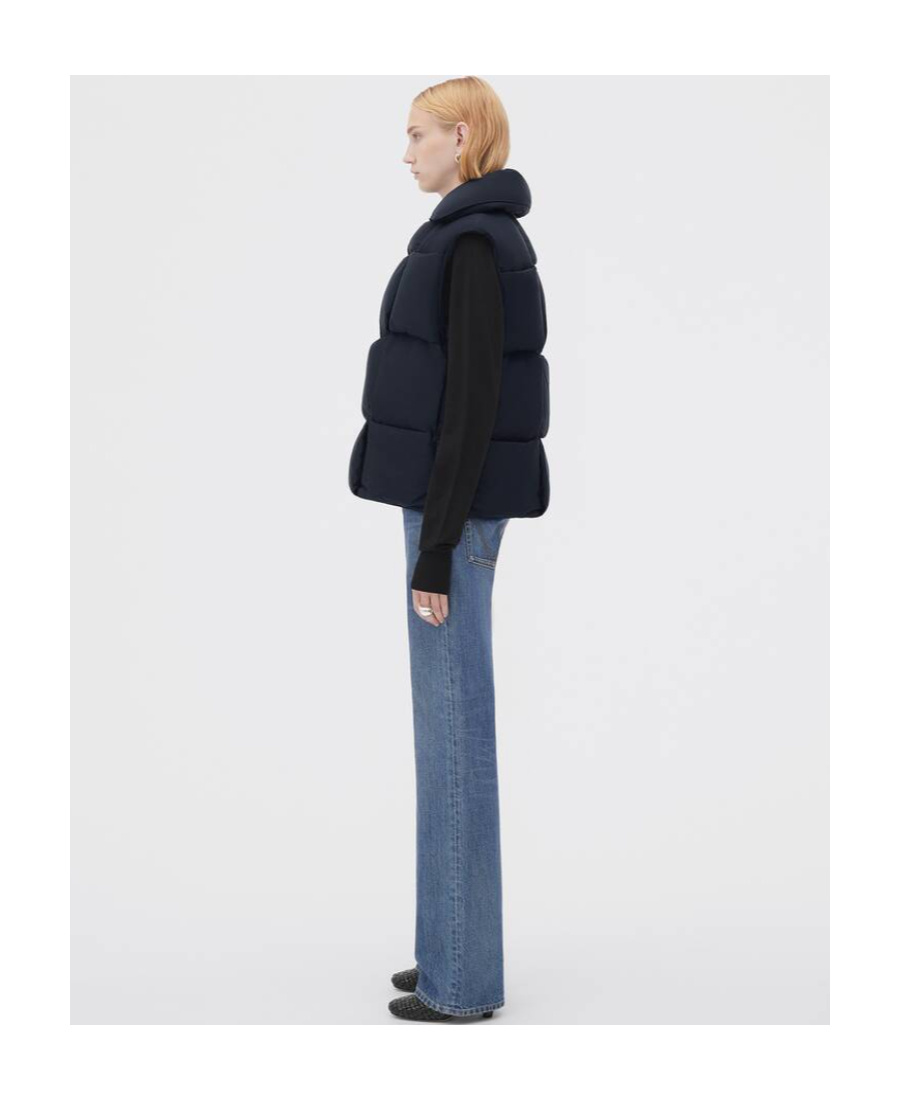 Shop Bottega Veneta Braided And Lined Vest In Blue
