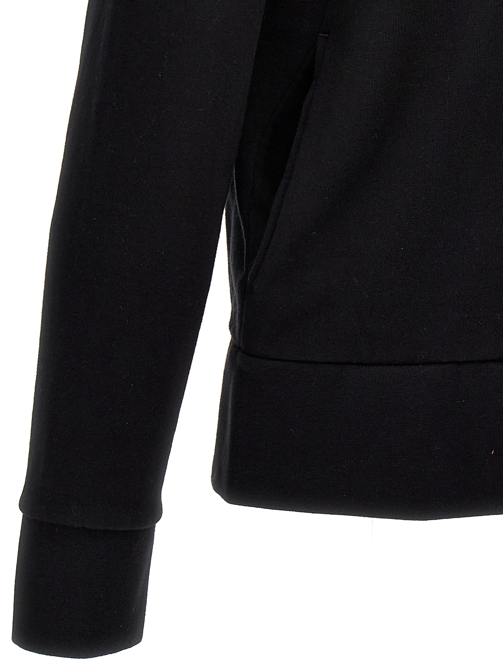 Jw Anderson Logo-embroidered Cotton Hoodie In Black