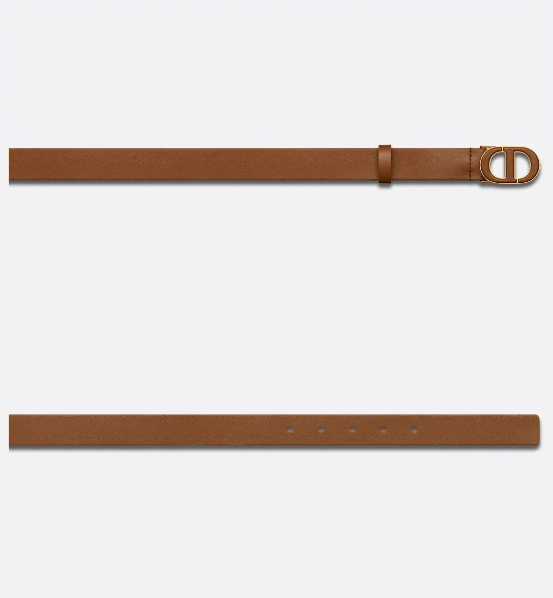 Dior Perforated Belt In Brown