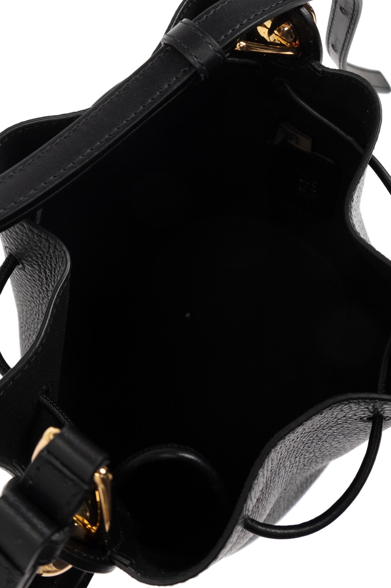 Furla Draw-rope Bucket Bag In Black