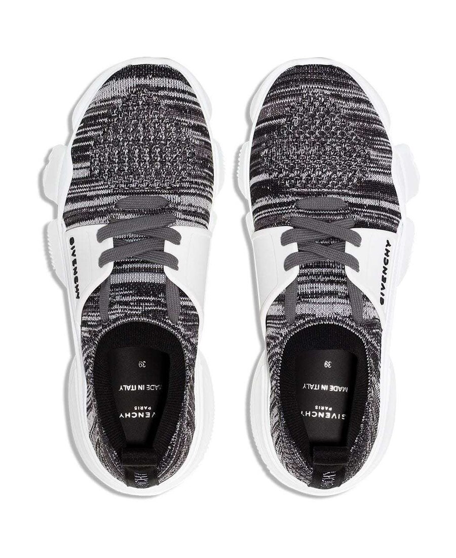 Givenchy Jaw Knit Low Top Sneakers In White
