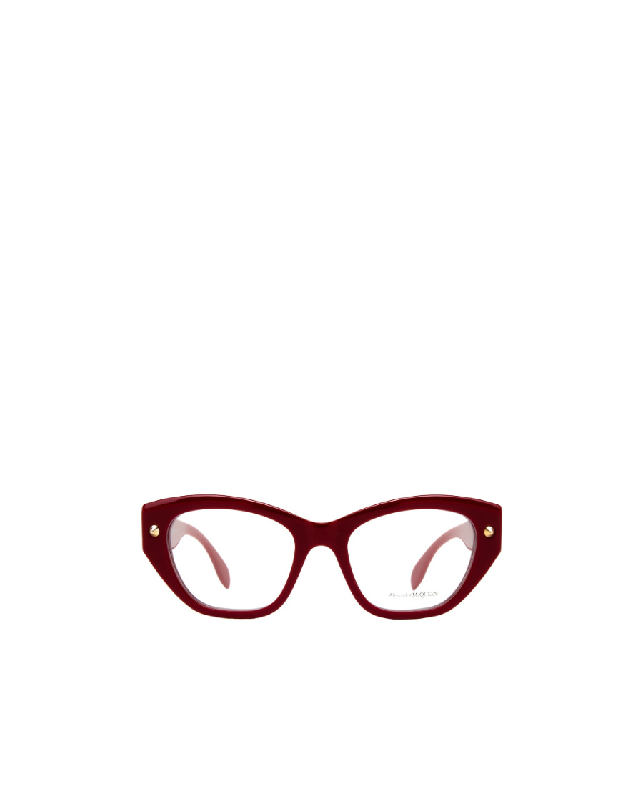 Alexander Mcqueen Eyewear Cat-eye Frame Glasses In Red