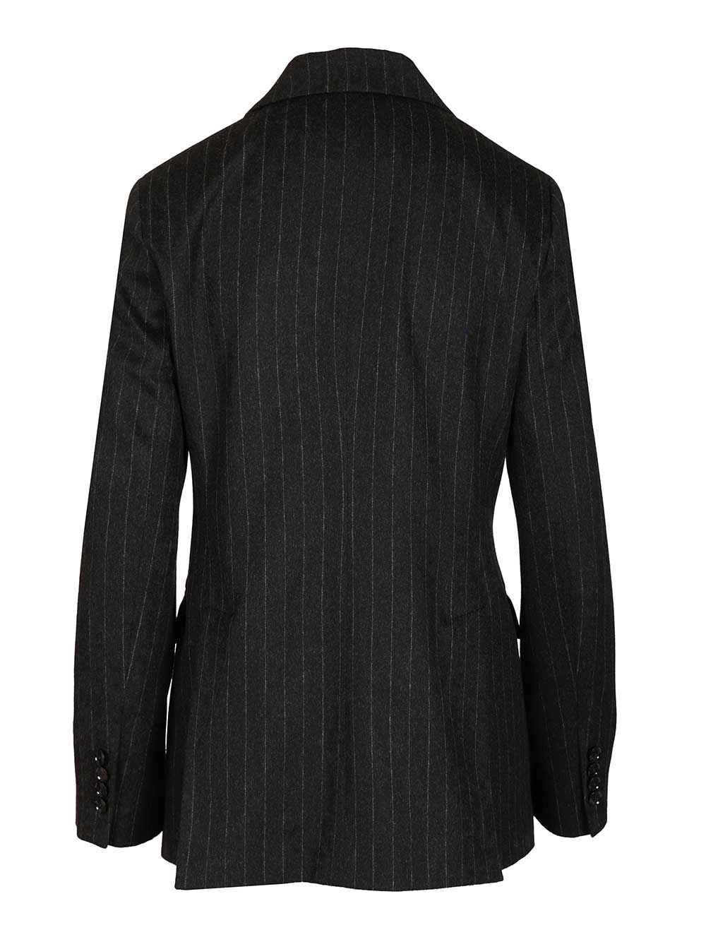 Barena Venezia Giacca Mimi Filone 67 Lana 28 Poliestere 5 Cachemire Trousers Grey In Black