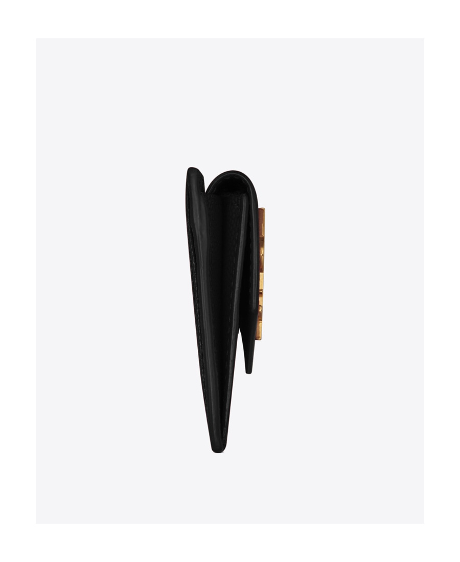 Saint Laurent Uptown Card Case In Black