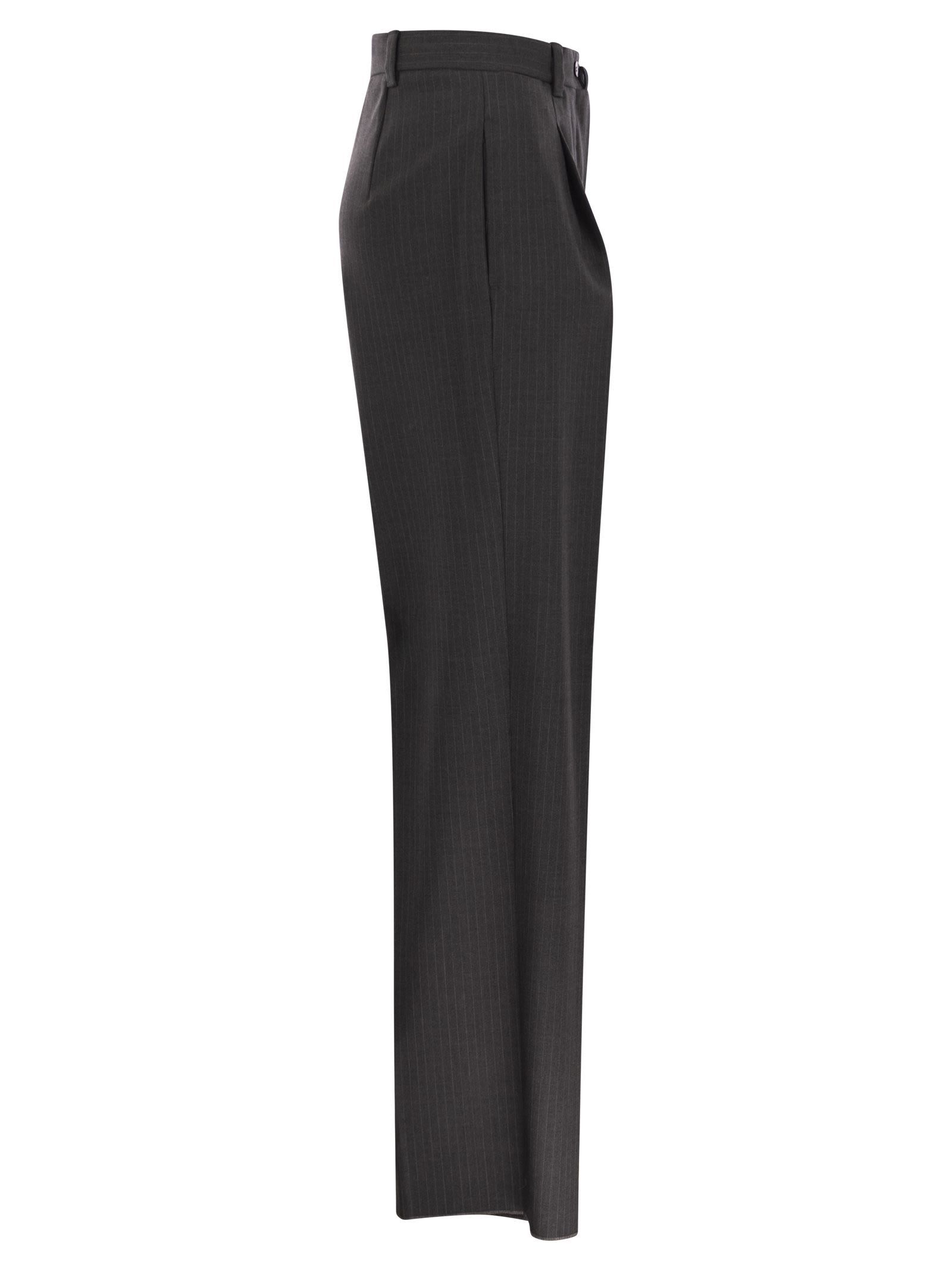 Weekend Max Mara Belt Loop Casual Pants In Black