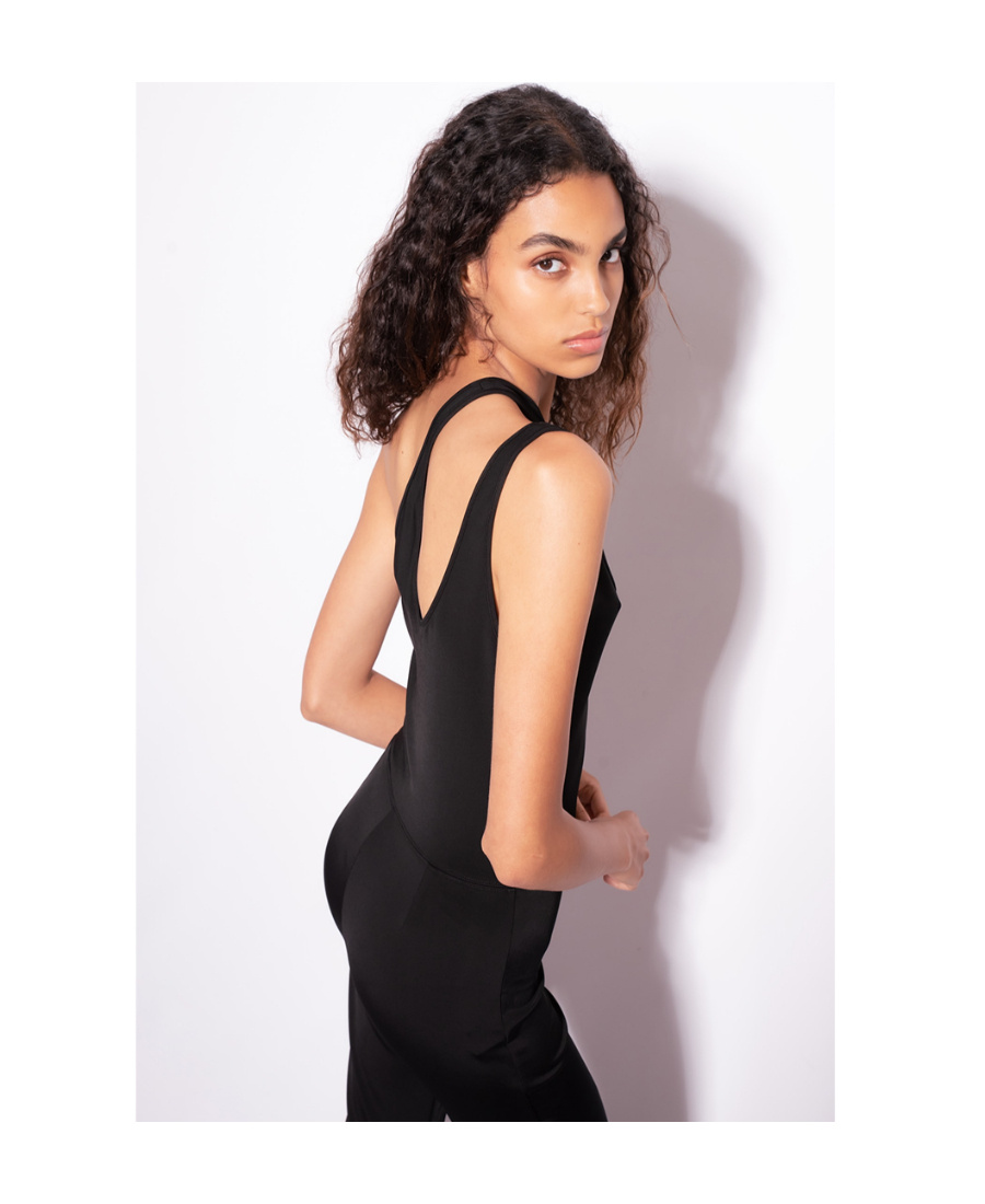 Pinko Cut-out Flared-leg Jumpsuit In Black
