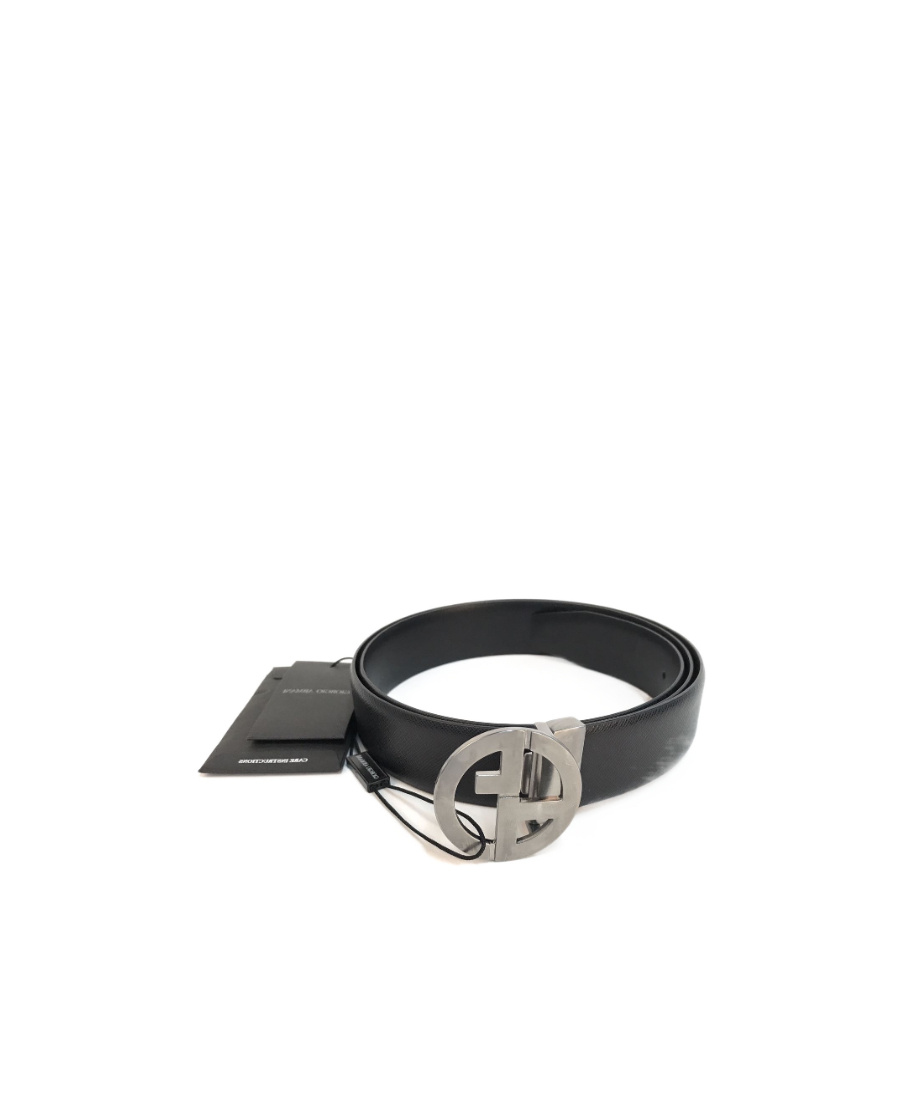 Giorgio Armani Logo Detail Belt In Black