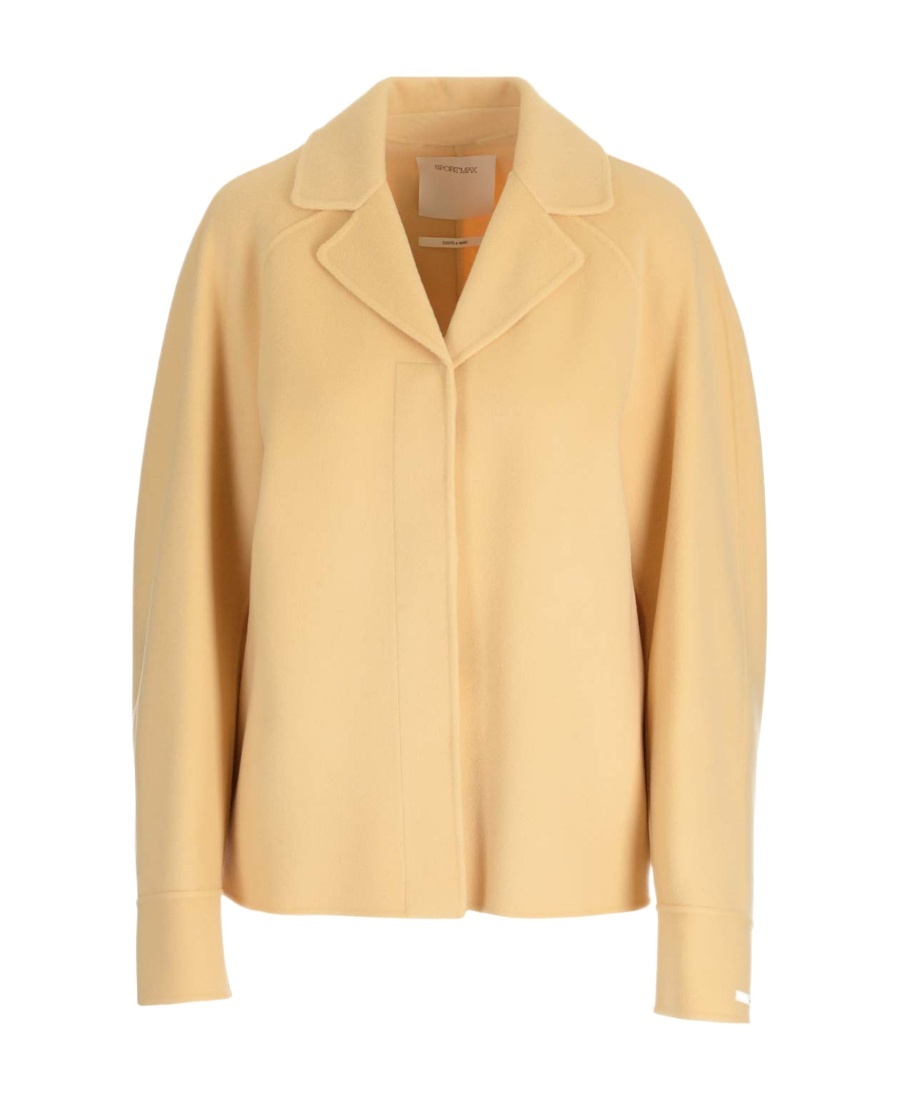 Sportmax Woman Coat Camel Size 8 Virgin Wool In Nude