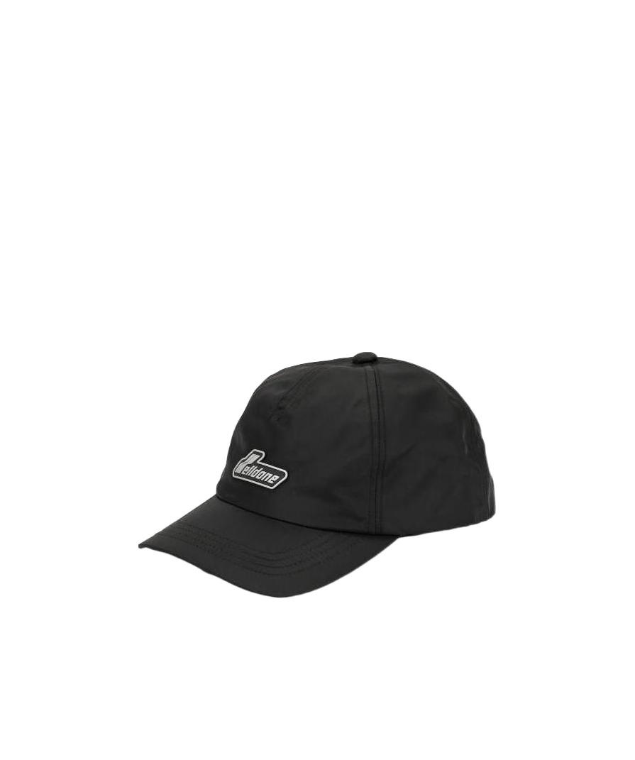 We11 Done Logo Embellished Panelled Cap In Black