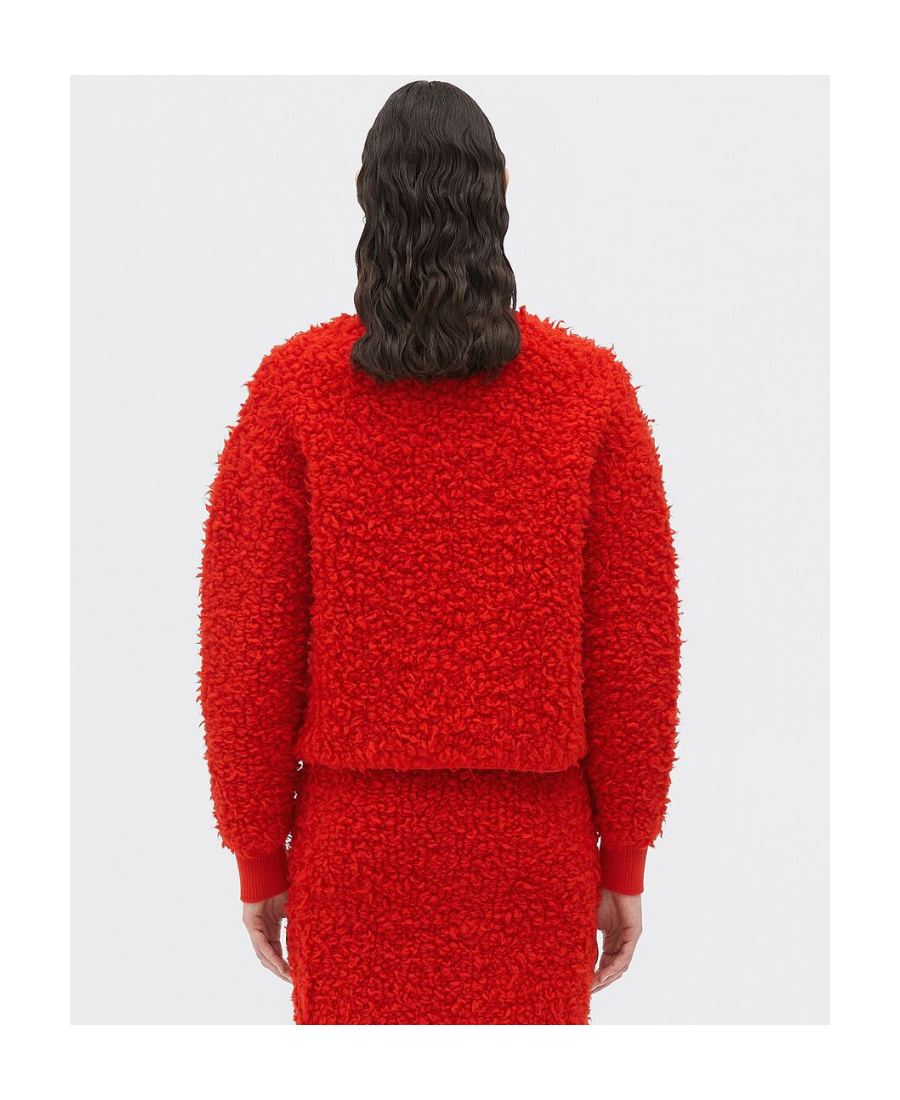 Bottega Veneta Women Red Boucle Sweater
