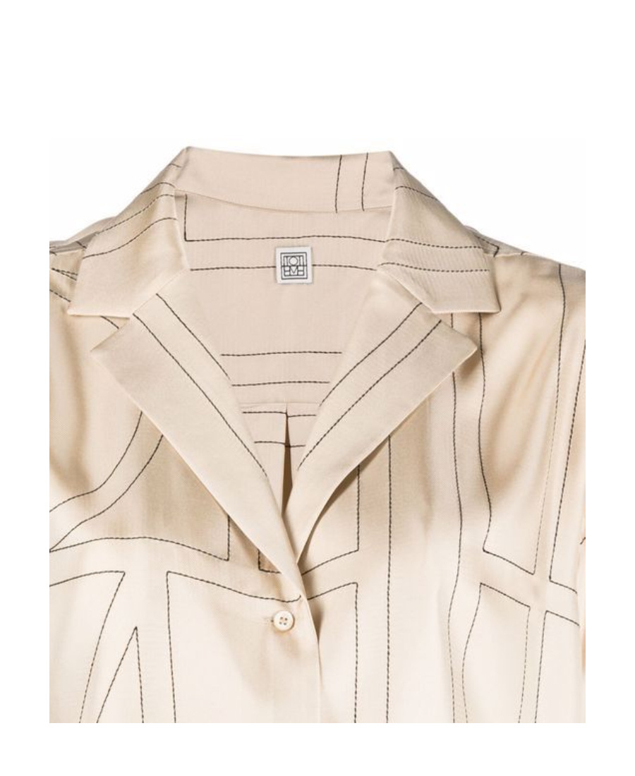 Totême Toteme Monogram Silk Shirt