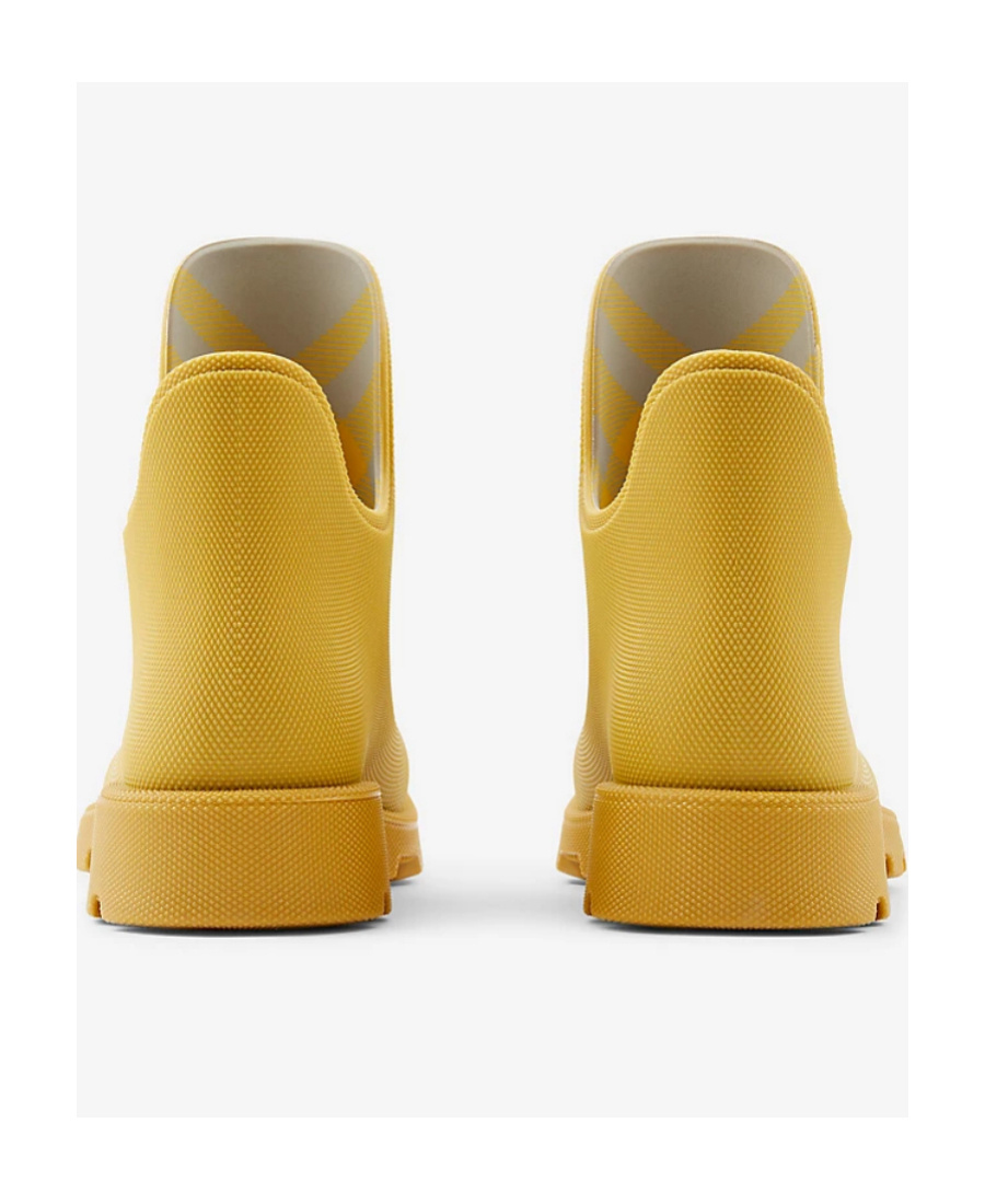 BURBERRY BURBERRY ROUND-TOE SLIP-ON ANKLE RAINBOOTS