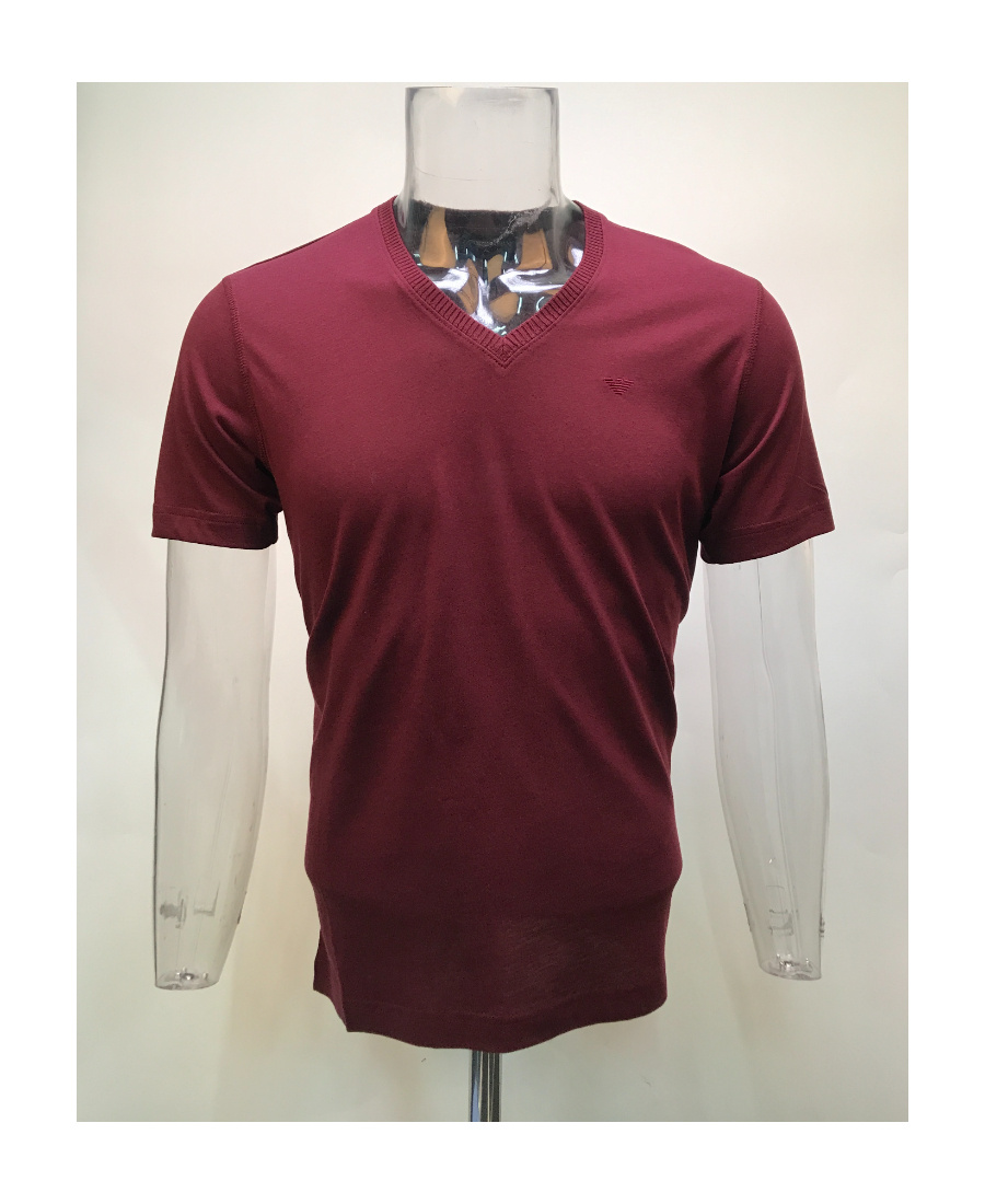 EMPORIO ARMANI LOGO RIB T-SHIRT