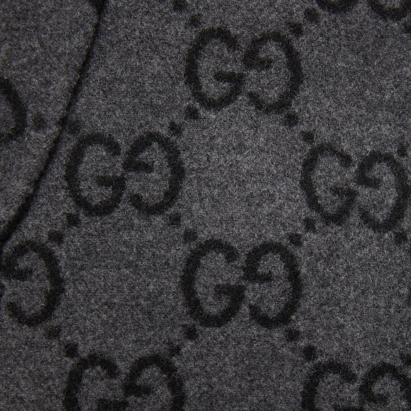 Gucci Buttoned Long-sleeved Reversible Coat In Black