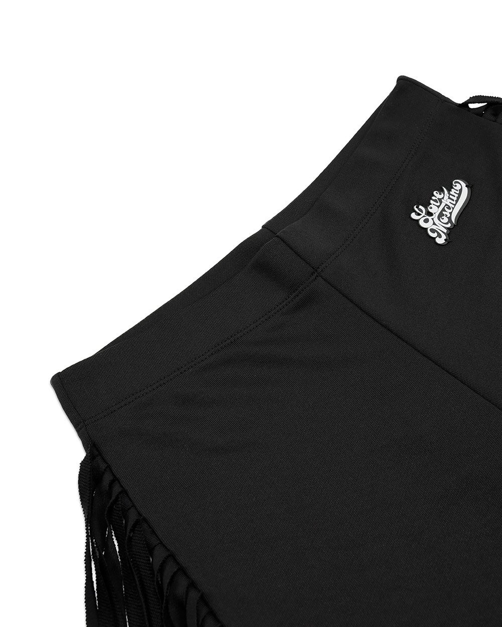 Moschino Fringed Sweatpants In Black