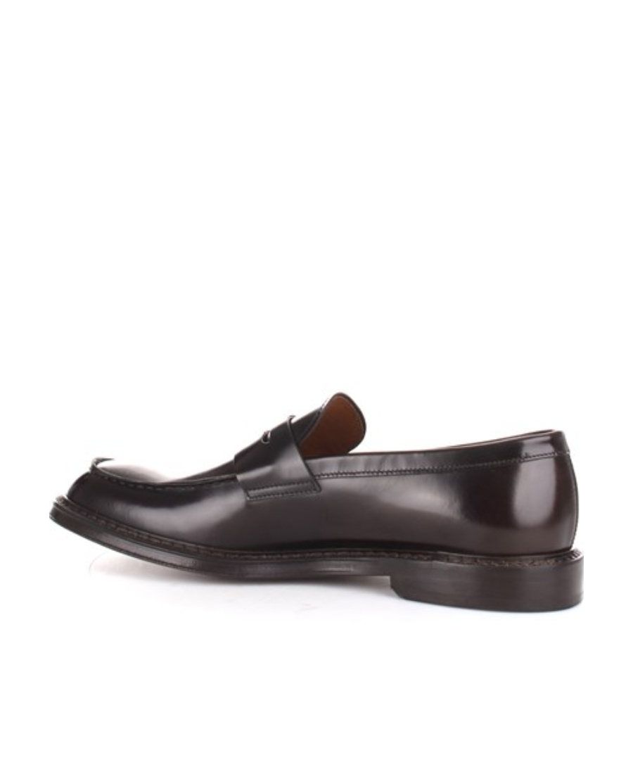 Doucal's Saddle Leather Loafers In Black