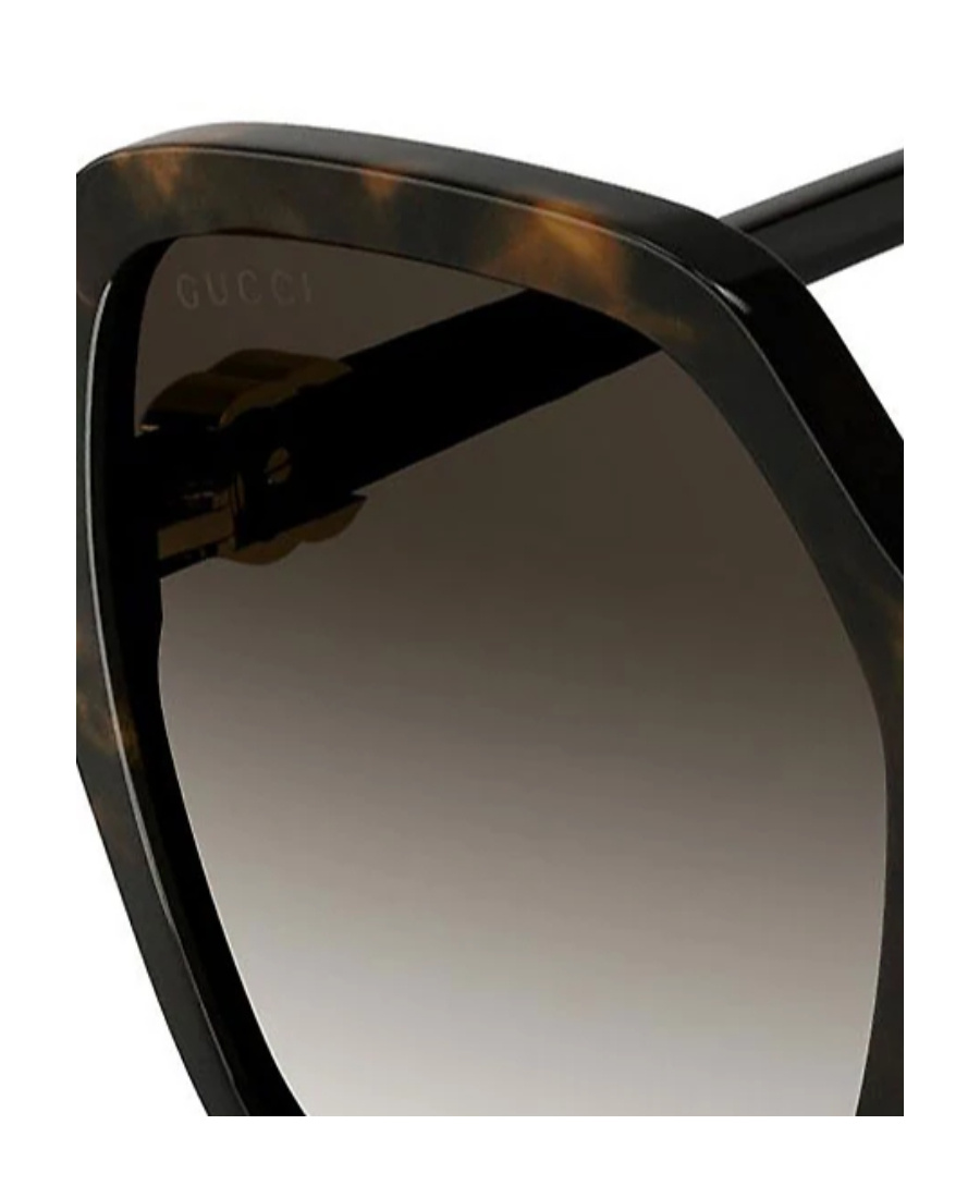 Gucci Gg1072sa 002 Oversized Square Sunglasses With Mini Running In Black