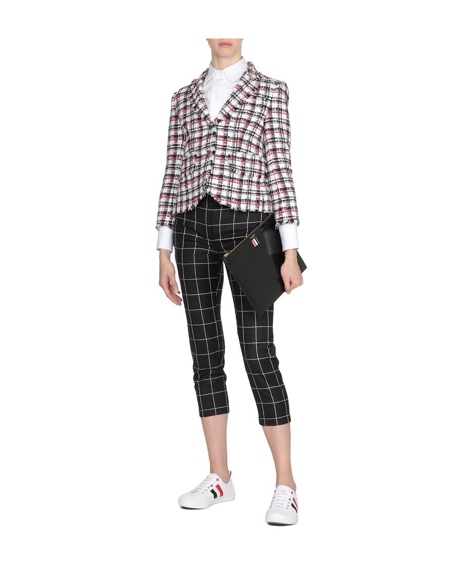 Shop Thom Browne Zippered Clutch In Black