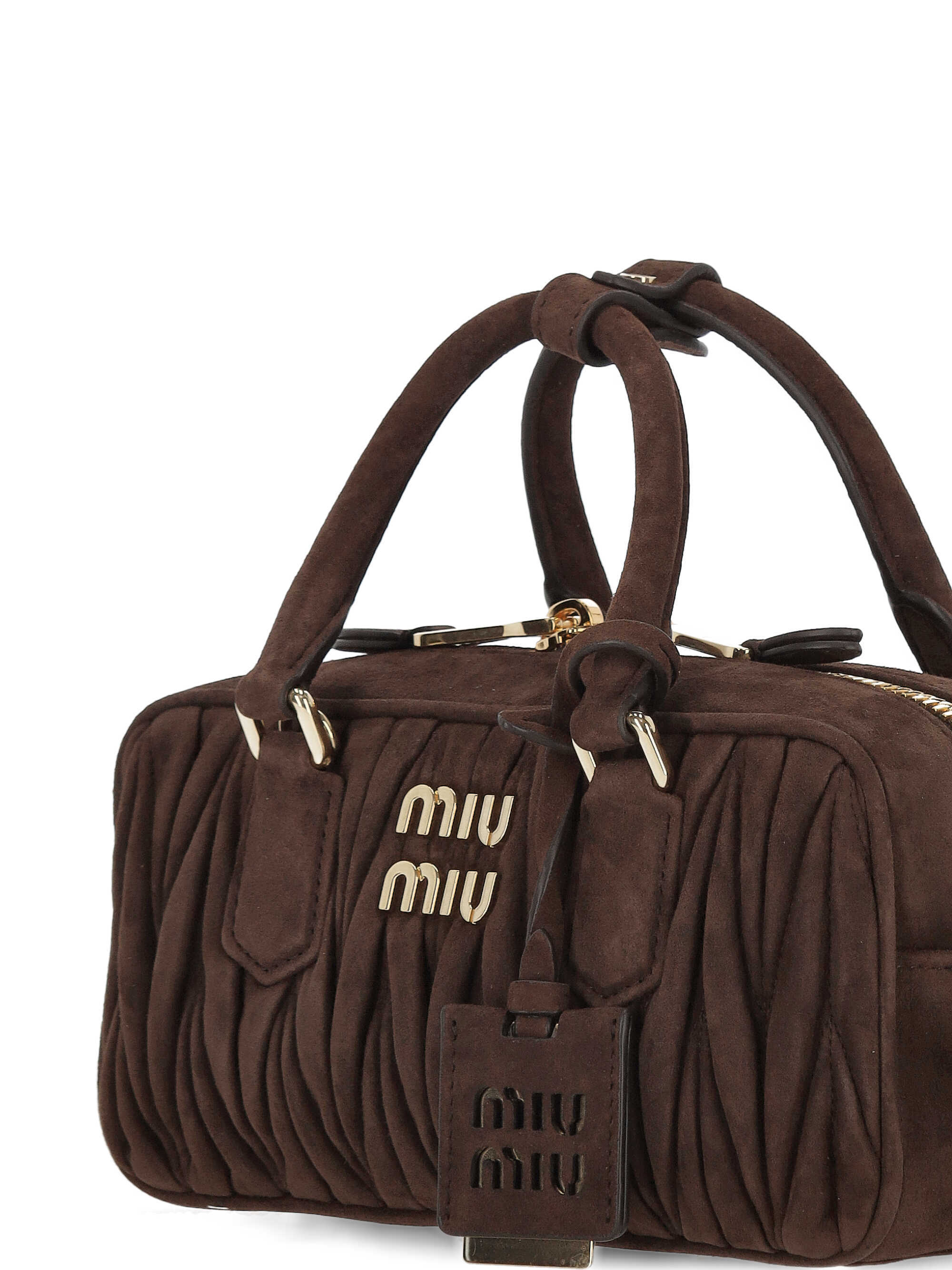 Miu Miu Zipper Shoulder Bag In Black