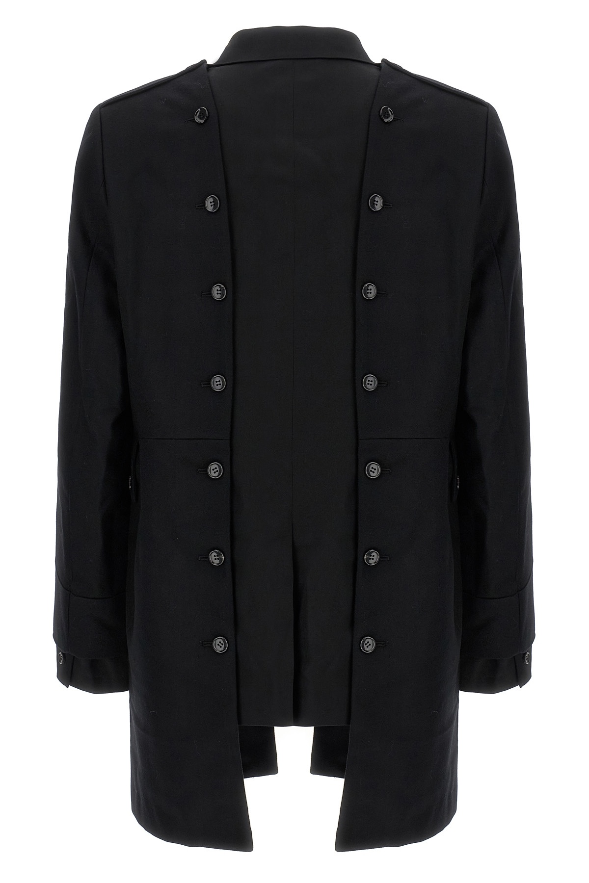 Comme Des Garçons Double Layer Blazer Coat In Black
