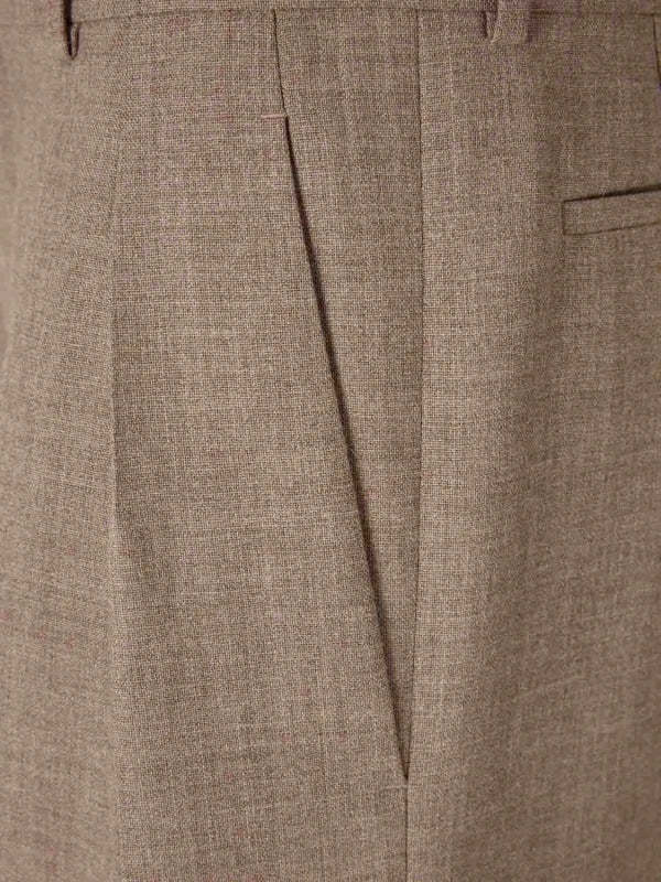 Saint Laurent Belt Loop Casual Pants In Brown