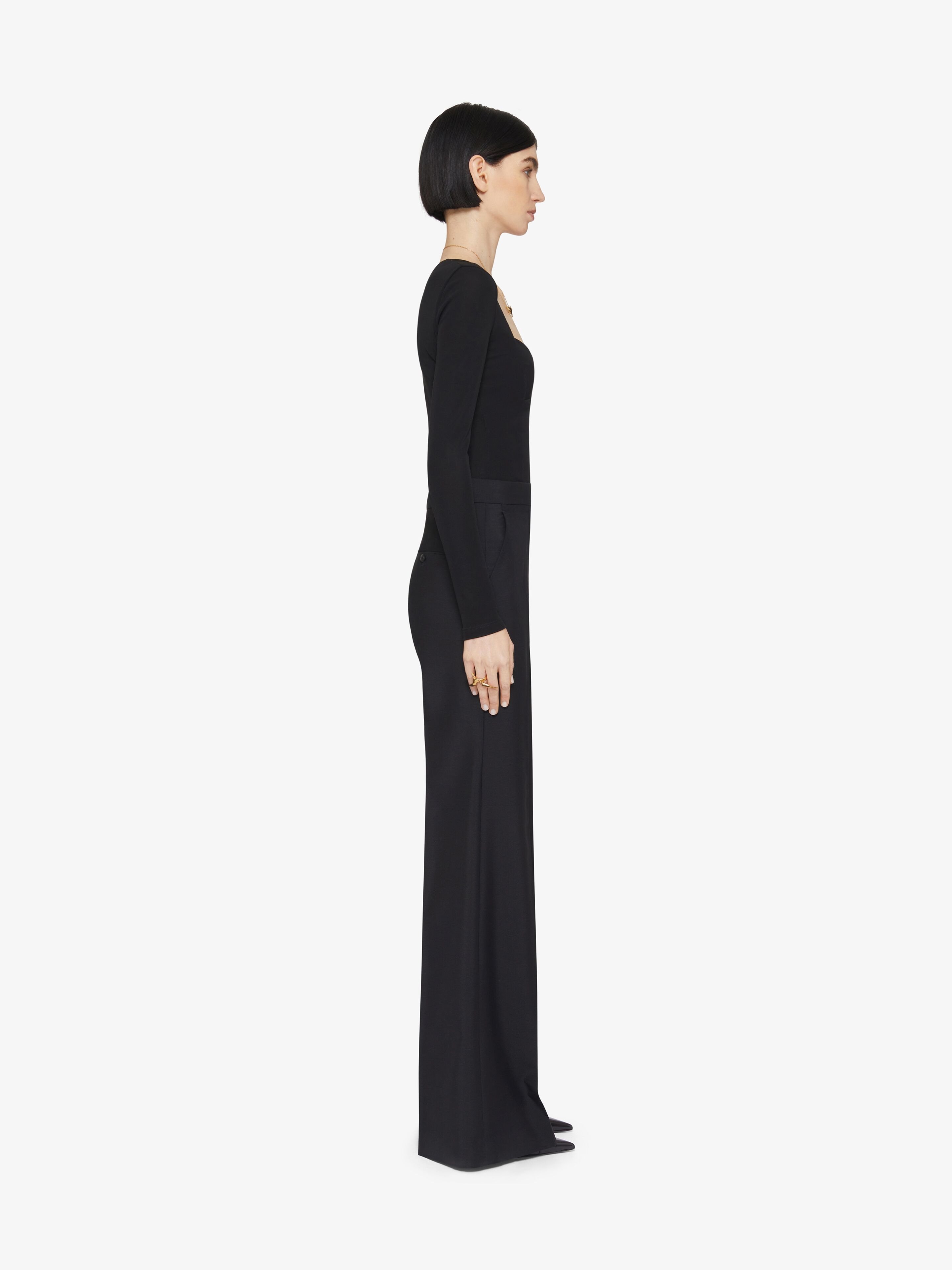 Givenchy Embroidery Logo Jumpsuit In Black