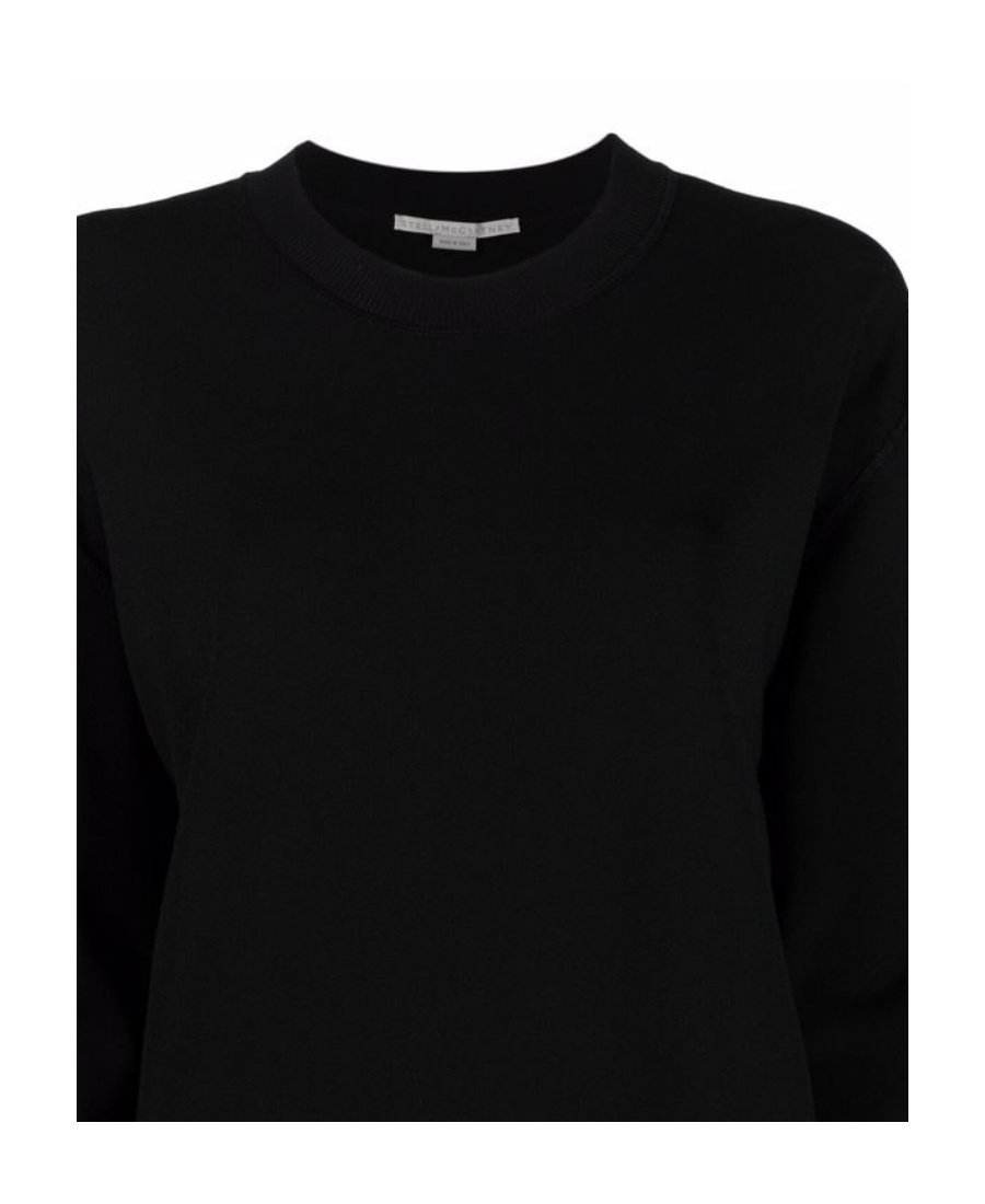 Stella Mccartney Compact-knit Jumper In Black