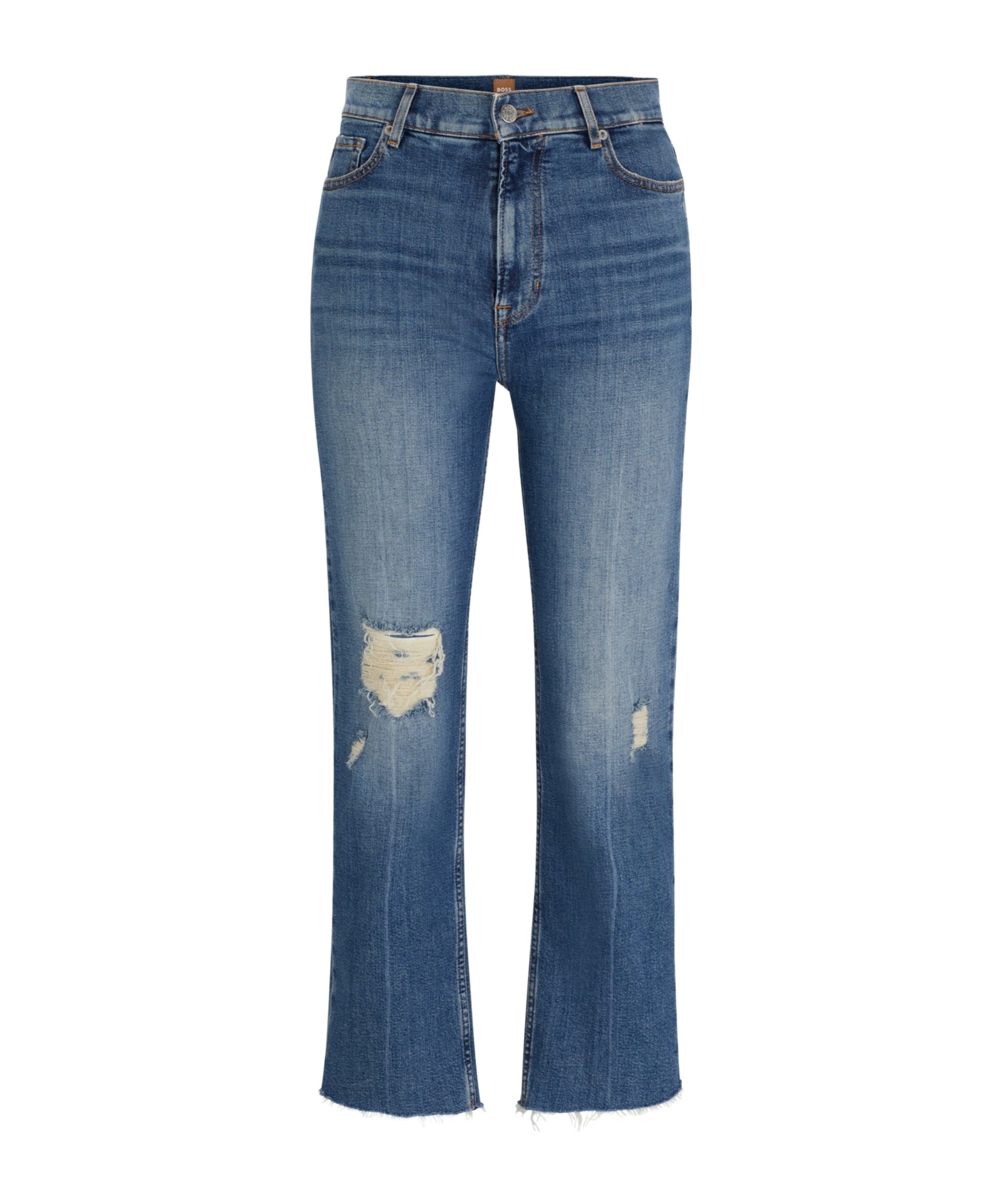 Hugo Boss Slim-fit Jeans In Blue Stretch Denim In Blue