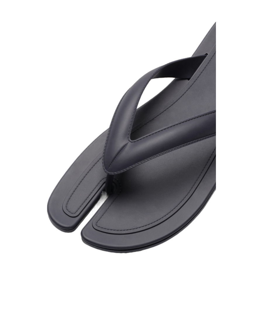 Shop Maison Margiela Tabi-toe Slip-on Flip Flops In Gray