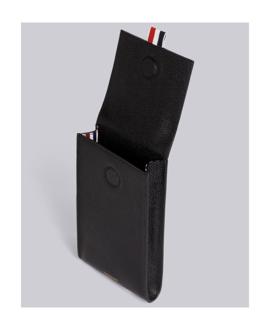 THOM BROWNE THOM BROWNE FOLOVER-TOP STRAPPED PHONE HOLDER