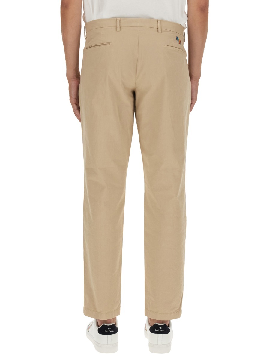 PS BY PAUL SMITH ZEBRA-EMBROIDERED STRAIGHT-LEG TROUSERS