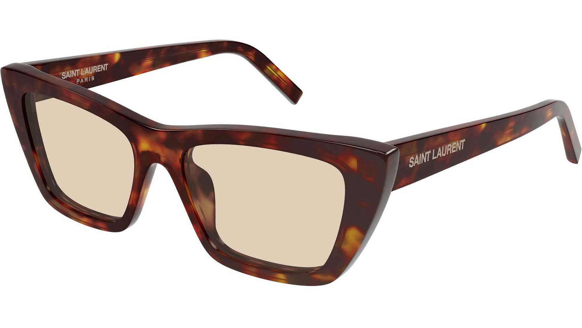 Saint Laurent Eyewear Cat-eye Frame Sunglasses In Brown
