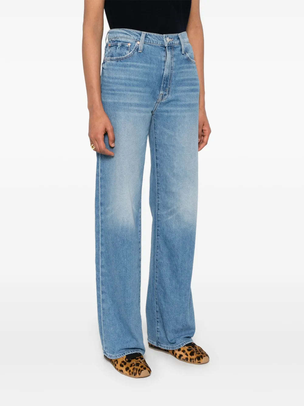 Mother Belt-loop Jeans In Blue