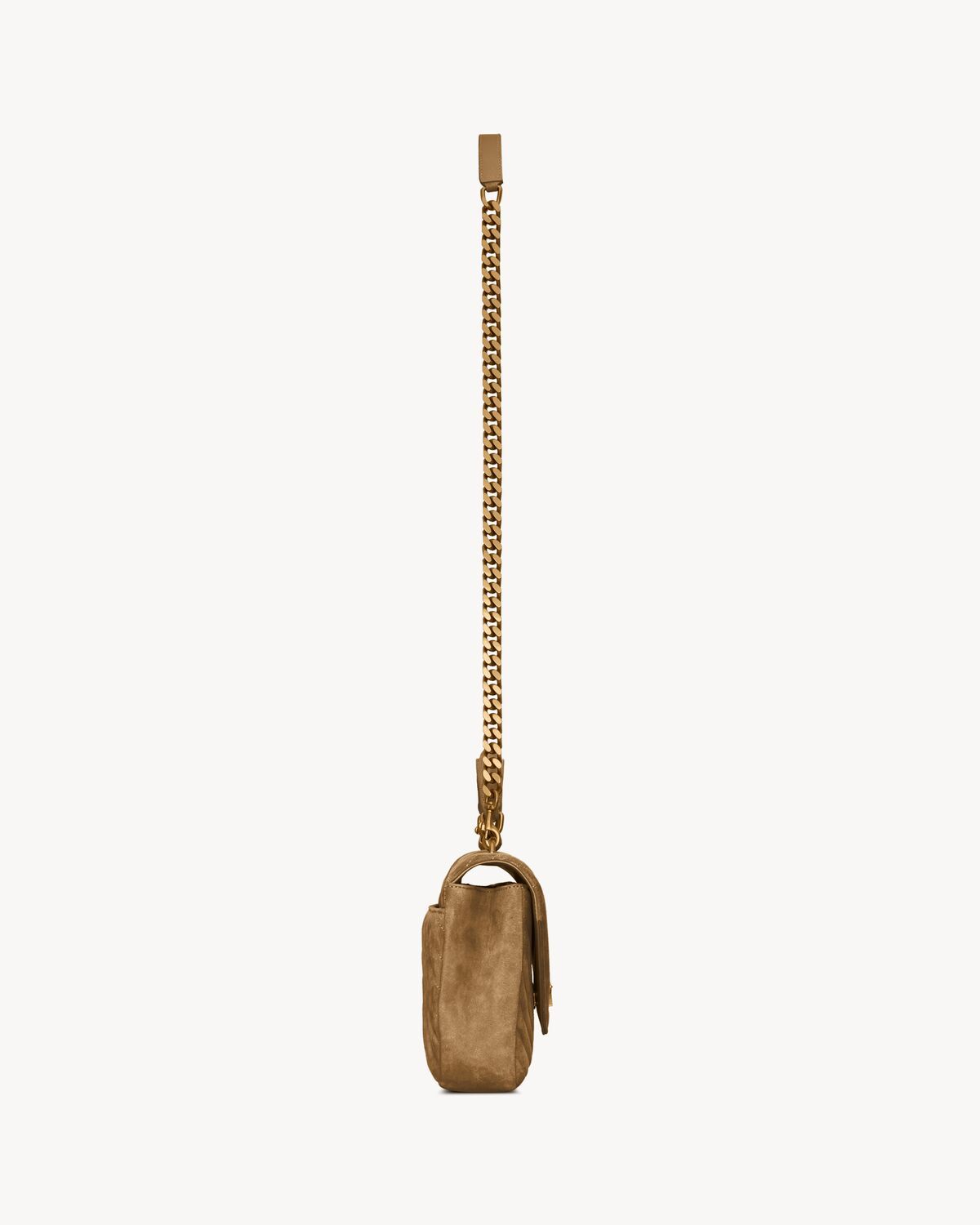 Saint Laurent College Medium Preppy Shoulder Bag In Brown
