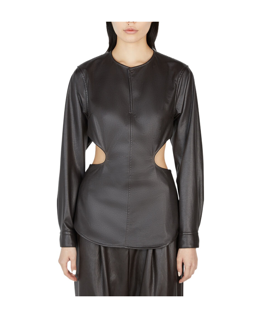 Shop Issey Miyake Figure Long-sleeved Top In Black