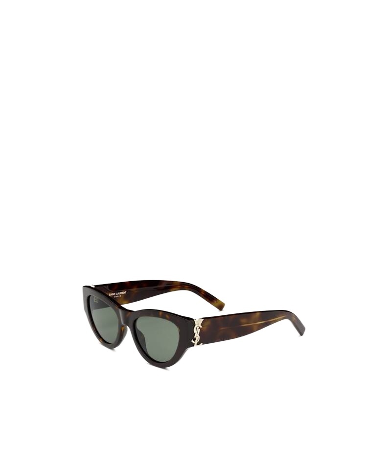 Saint Laurent Cassandre Sunglasses In Black