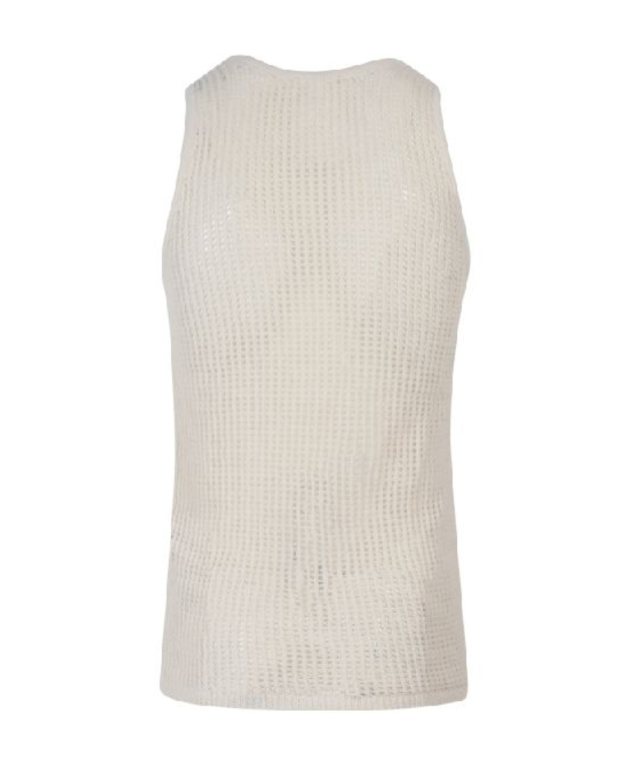 Nanushka Knitted Tank Top In White