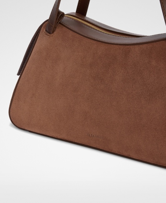 Jil Sander Small Dune Tote Bag In Brown