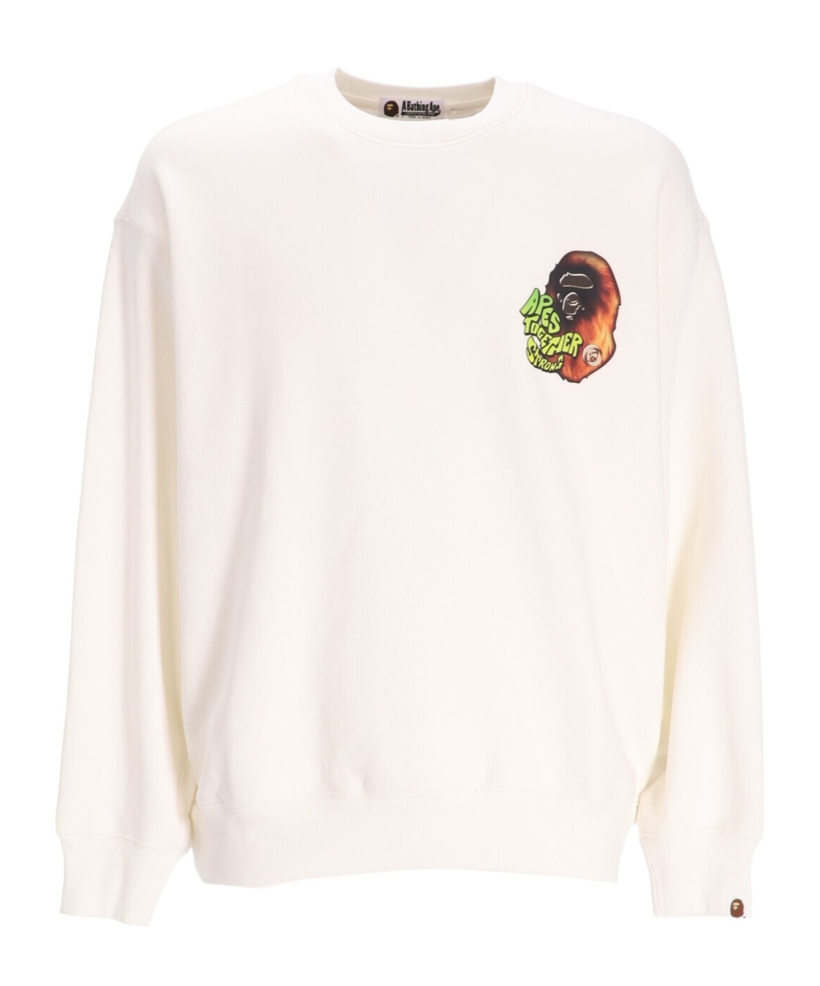 A Bathing Ape Round-neck Sweater In White