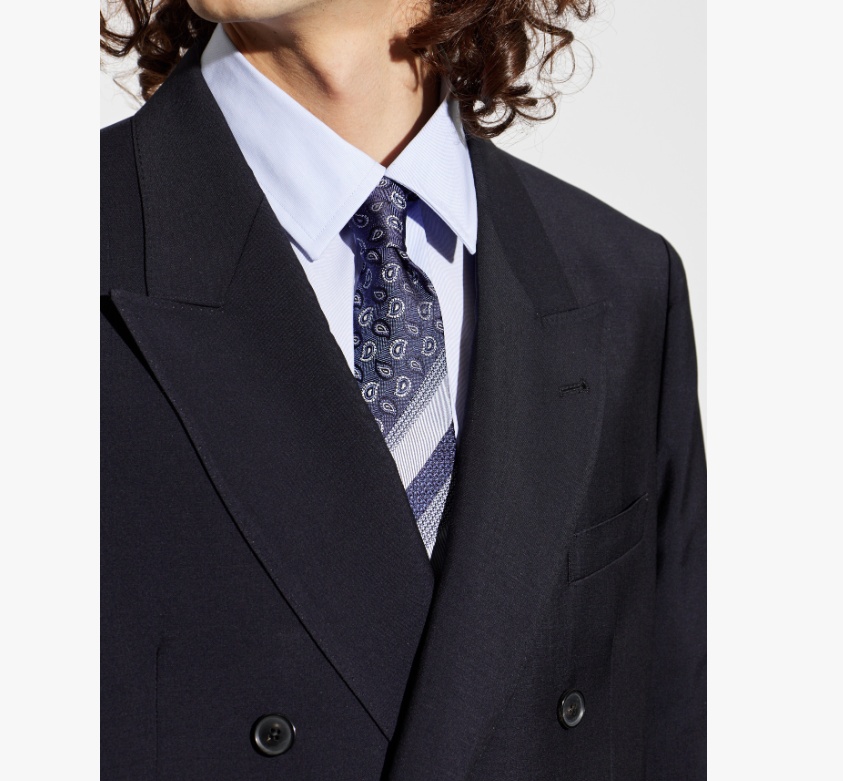 Etro Pointed Tie In Blue