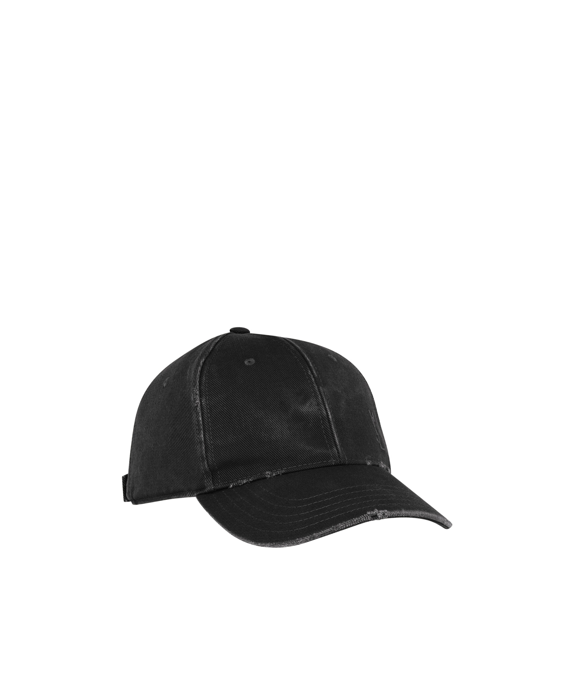 Saint Laurent Cassandre Logo Embroidered Baseball Cap In Black