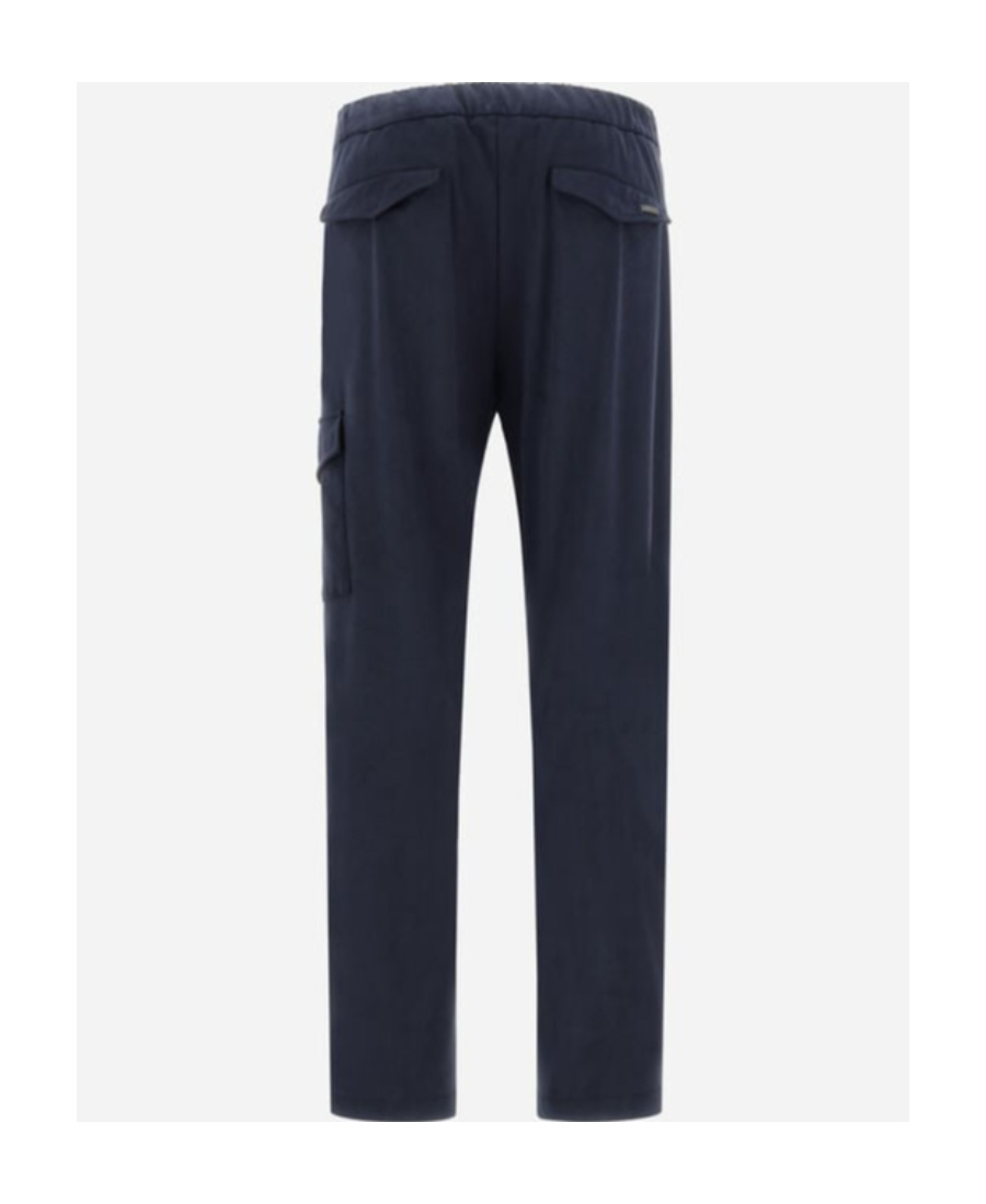 Herno Drawstring Jersey Trousers In Black
