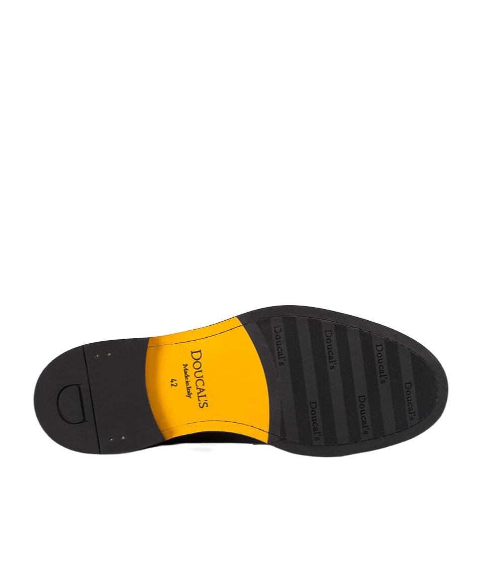 Shop Doucal's Round-toe Lace-up Derby Shoes In Black
