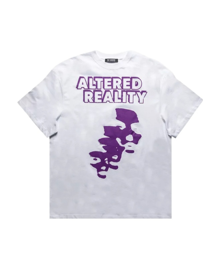 Raf Simons T-shirt With Round Neck And Short Sleeves In White