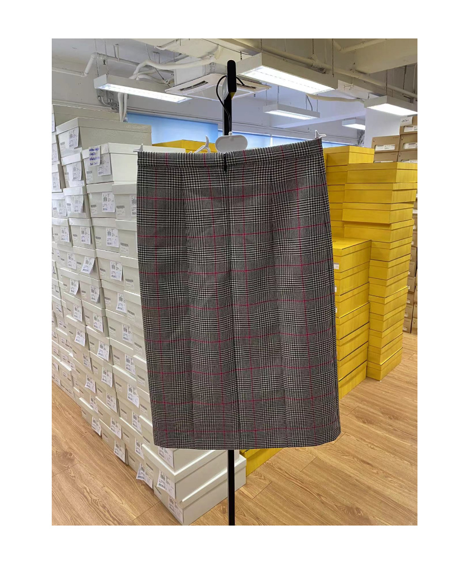 Red Valentino Plaid Skirt In Black