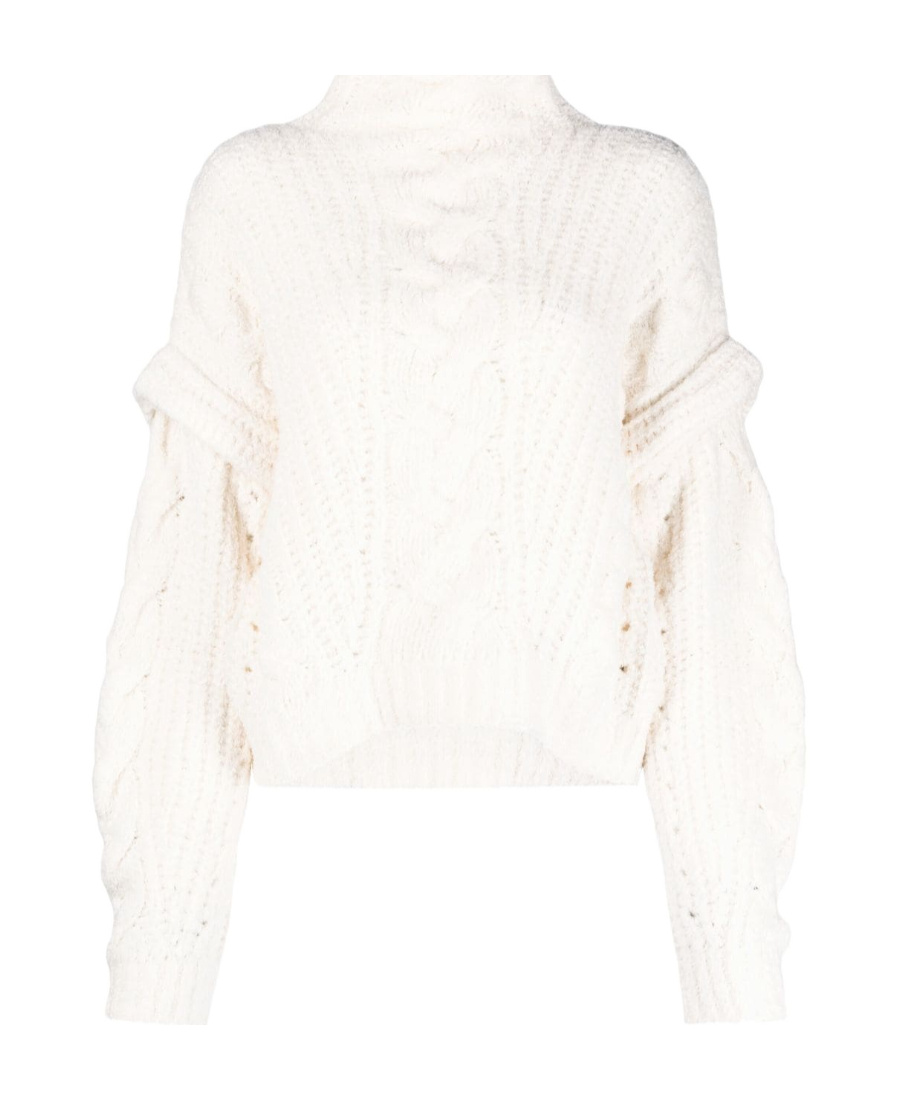 Iro Chunky-knit High-neck Jumper In White